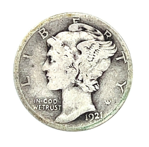 1921 mercury dime - -, fine