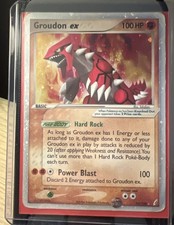 Pokemon Groudon EX Holo Card