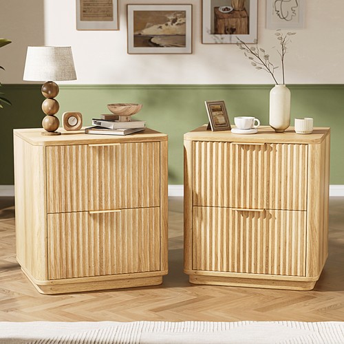 Bonnlo fluted bedside table - bonnlo,