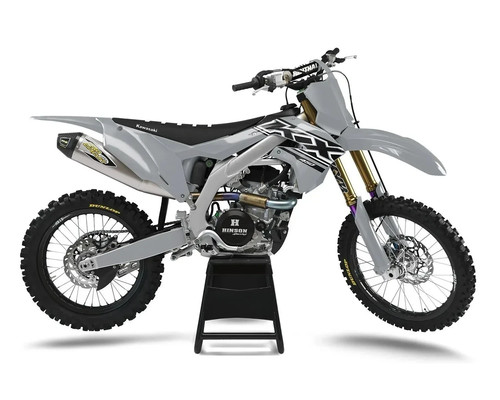 Kawasaki oem grey graphics kit - oem,