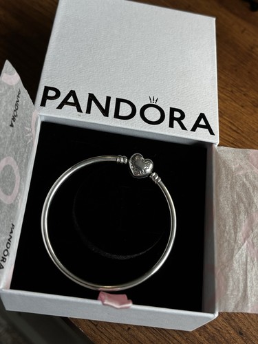 Pandora heart clasp bangle - pandora,