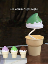 1PC Creative Soft Tube Ice Cream Night Light USB Rechargeable Desk Lamp