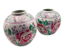 Asian ceramic ginger jars - ceramic,