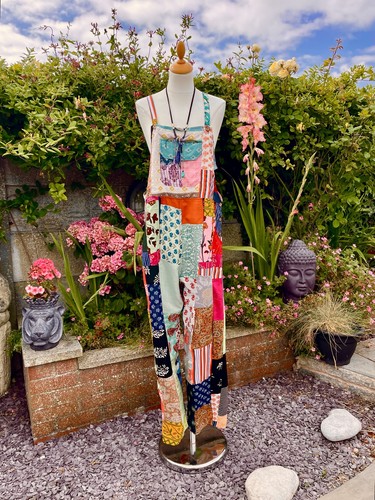 Patchwork dungarees indian - dungarees,