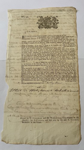 1764 george iii legal document - george,