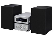 JVC UX-D752 Wireless Traditional DAB+ Bluetooth Hi-Fi System Silver & Black