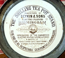 Antique Tile Teapot Stand Mr