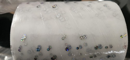 White silver tulle roll 100 - white/silver,