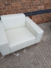  Leather Armchair, Club Chair Designed Hitch Mylius Cream