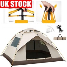 2-3 Man Automatic Instant Double Layer Pop Up Camping Hiking Tent Waterproof NEW