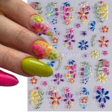 5D Nail Art Stickers Spring