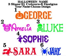 PERSONALISED HALLOWEEN NAME