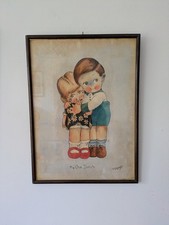 Vintage Mabel Lucie Attwell Copy Painting 1920s/30s Signed JR Gotobed Retro Vgc