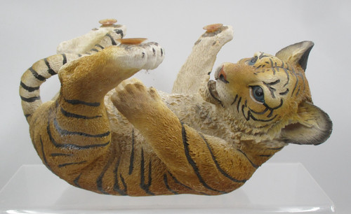 Rolling tiger resin - resin, ornament