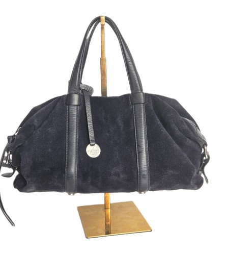 Jigsaw navy blue suede - navy, leather