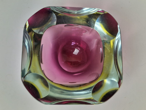 Large murano burgundy amber - large, burgundy/amber