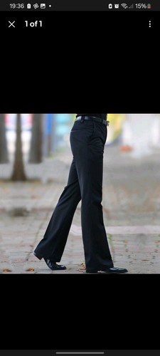 Men black bell bottom - black,