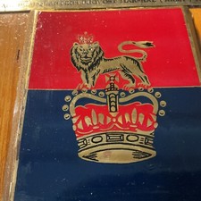 VINTAGE BRITISH ARMY MINISTRY OF DEFENCE (ARMY) METALLIC PLAQUE/SHIELD