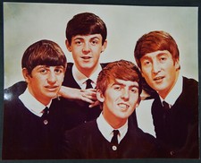 BEATLES GLOSSY 8X10 COLOR PHOTO FAB FOUR EARLY IMAGE LATER PROMO REPRODUCTION