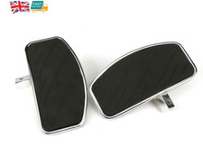 2pc Motorcycle Front / Rear Footboards Floorboard For Honda Yamaha Harley