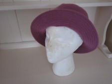Vintage MARKS AND SPENCER lambswool ladies bucket hat one size heather pink