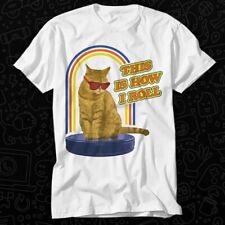 Cat This Is How I Roll Hoover Robot Vacuum Cleaner Pet Lover T Shirt 544
