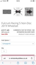 Fulcrum Racing 5 non-disc rear wheel ONLY