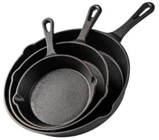 3pcsPre-Seasoned Cast Iron