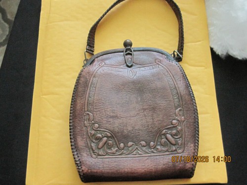 Antique brown leather