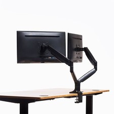 Herman Miller Jarvis Dual Monitor Arm Fully Adjustable - Black