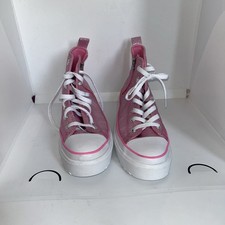 Converse Chuck Taylor Lugged Lift Pink High Tops women teen A05230C Uk Size 5