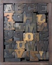 Antique Vintage Letterpress