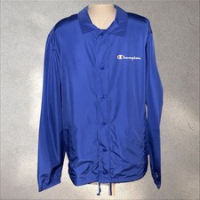 Champion - Mens Royal Blue Windbreaker Coach Jacket - Size L