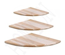Wooden Corner Shelf Natural