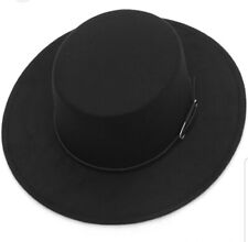 Gemvie Women's Bowler Boater Felt Hat  (Black) UK ✅✅