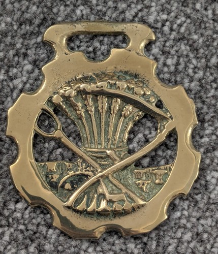 Vintage horse brass - vintage,