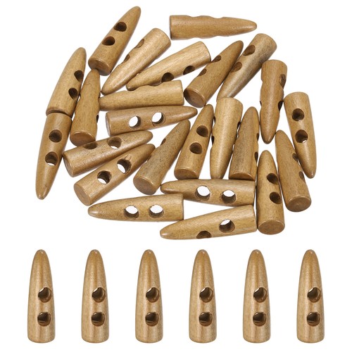 4cm inch wooden toggle - wooden,