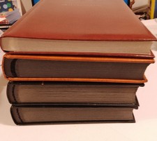 4 Large World Stamp Albums Including Two West European Albums. Compiled Well.