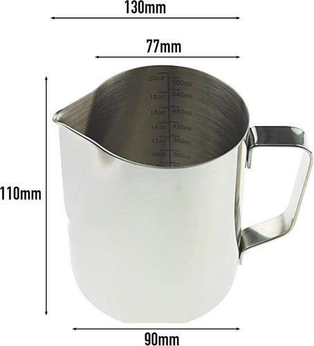 600ml barista milk jug - 600ml,
