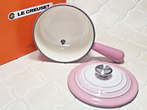 Creuset ombre pink saucepan - creuset,