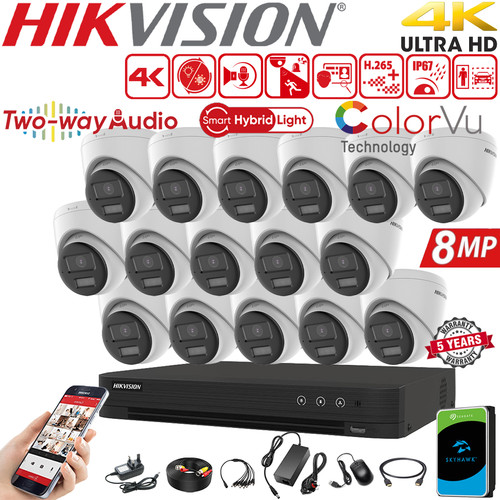 Hikvision 8mp cctv - 4k, dvr