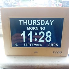 YCOO Large Display Digital Dementia Calendar Day Clock