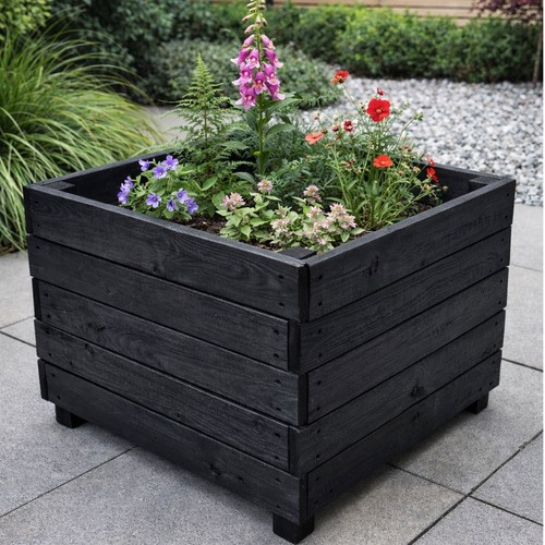 Large square wooden - large, garden