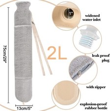 LONG HOT WATER BOTTLE WITH