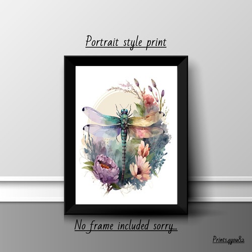 Dragonfly insect print - dragonfly,
