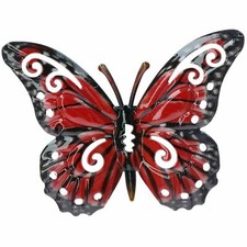 Small Red Metal Butterfly