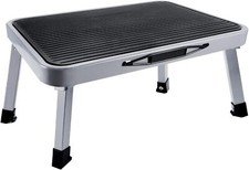 Anti Slip Folding Metal Step Stool Foldable Collapsible Kitchen Steel Sturdy