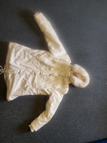 White fur trimmed hollister - xl,