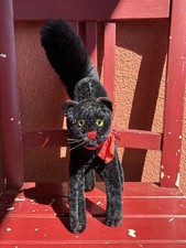 steiff black cat humpback cat