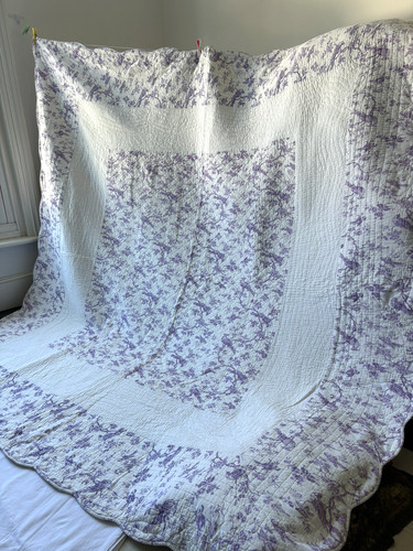 Huge vintage french toile - french, de